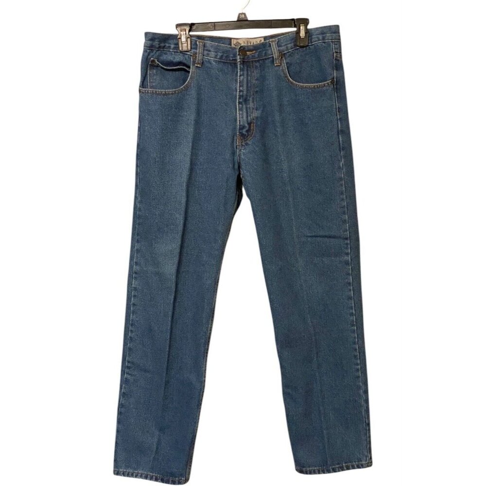 Nevada Jeans Men's Tag 34x30 Straight Leg Medium Wash Measure 36x30 Basic Jeans